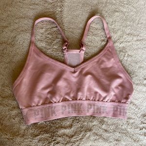 VS PINK racer back sports bra